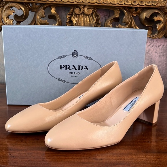 Prada Nude Heel NWT - Picture 1 of 8